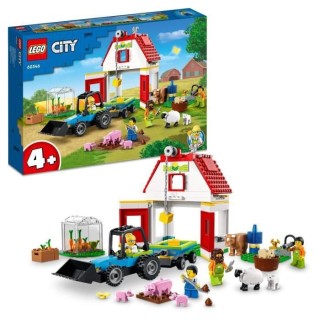 LEGO City 60346 La Grange et les Animaux de la Ferme avec Figurines de