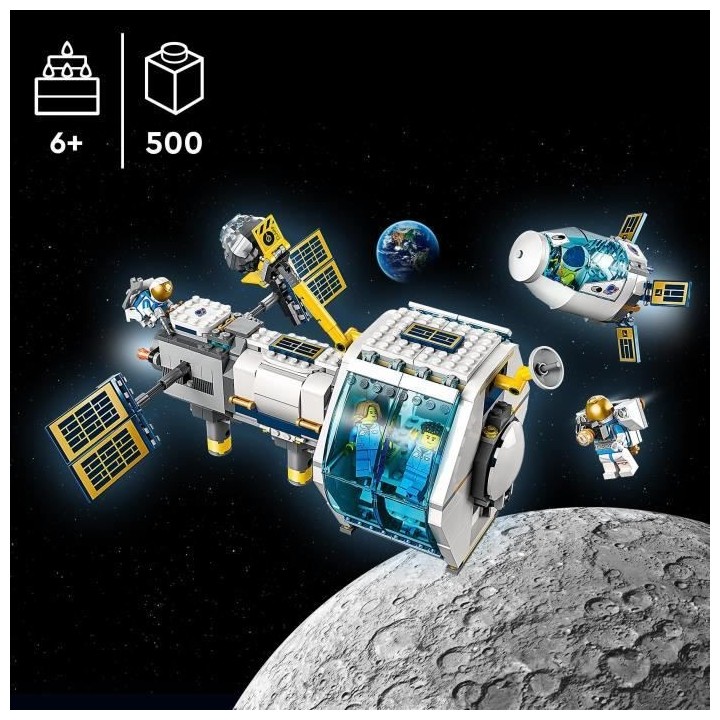 LEGO 60349 City La Station Spatiale Lunaire, Ensemble Inspiré de la N