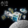 LEGO 60349 City La Station Spatiale Lunaire, Ensemble Inspiré de la NASA, 5 Astronautes, Capsule d'Amarrage et Laboratoires