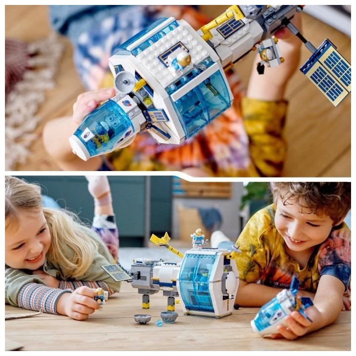 LEGO 60349 City La Station Spatiale Lunaire, Ensemble Inspiré de la N
