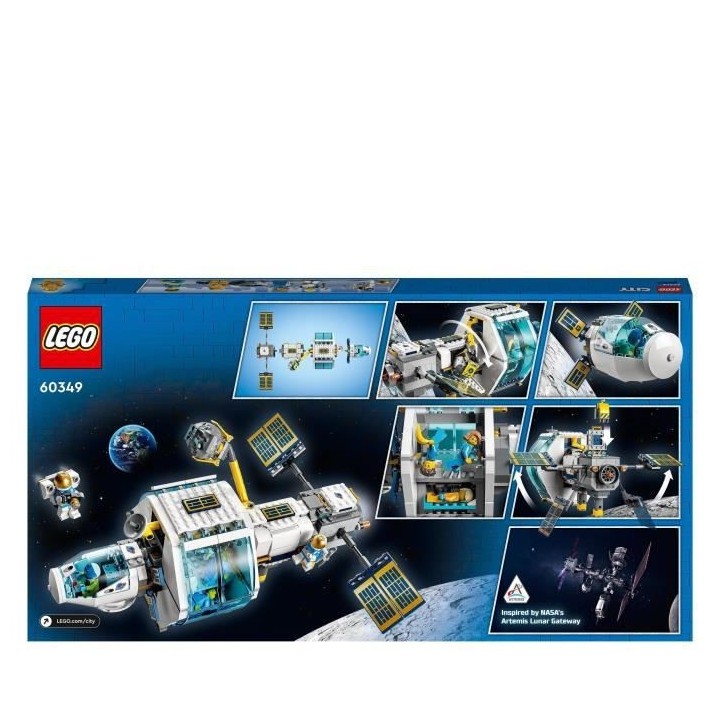 LEGO 60349 City La Station Spatiale Lunaire, Ensemble Inspiré de la N