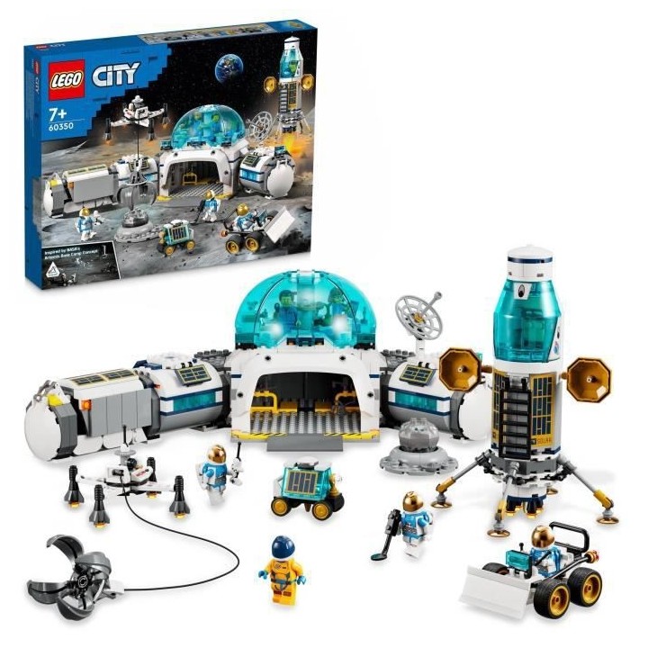 LEGO 60350 City La Base De Recherche Lunaire, Module Lunaire, Jouets D