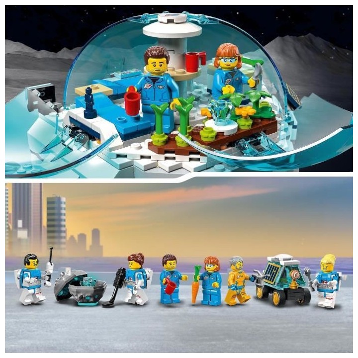 LEGO 60350 City La Base De Recherche Lunaire, Module Lunaire, Jouets D