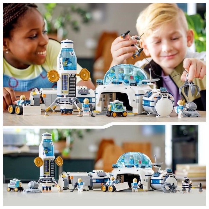 LEGO 60350 City La Base De Recherche Lunaire, Module Lunaire, Jouets D