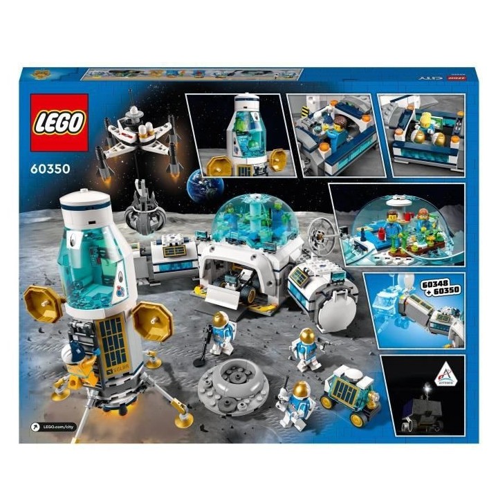 LEGO 60350 City La Base De Recherche Lunaire, Module Lunaire, Jouets D