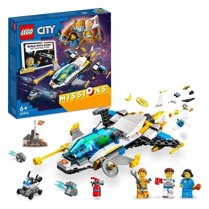 LEGO City 60354 Missions d'Exploration Spatiale sur Mars, Jouet Constr