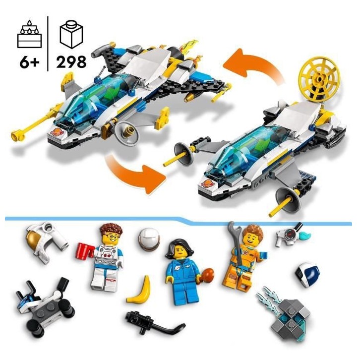 LEGO City 60354 Missions d'Exploration Spatiale sur Mars, Jouet Constr