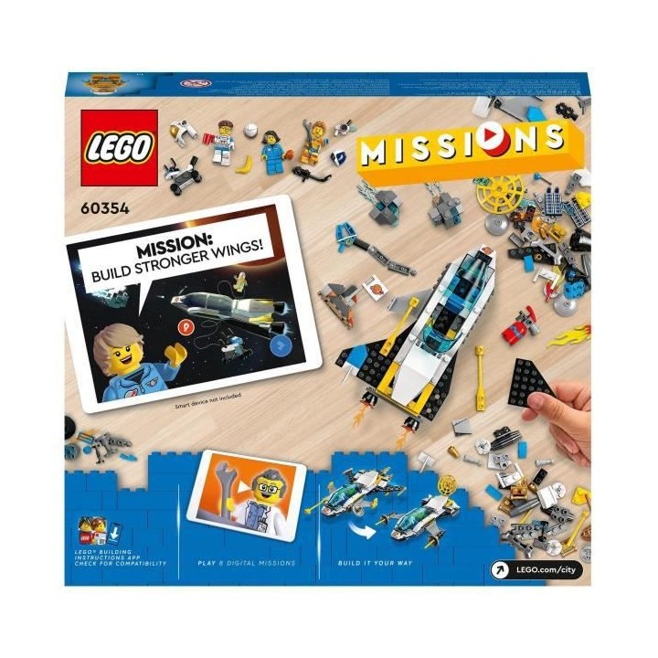 LEGO City 60354 Missions d'Exploration Spatiale sur Mars, Jouet Constr