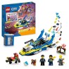 LEGO City 60355 Missions des Détectives de la Police sur l'Eau, Jouet Interactif avec Bateau