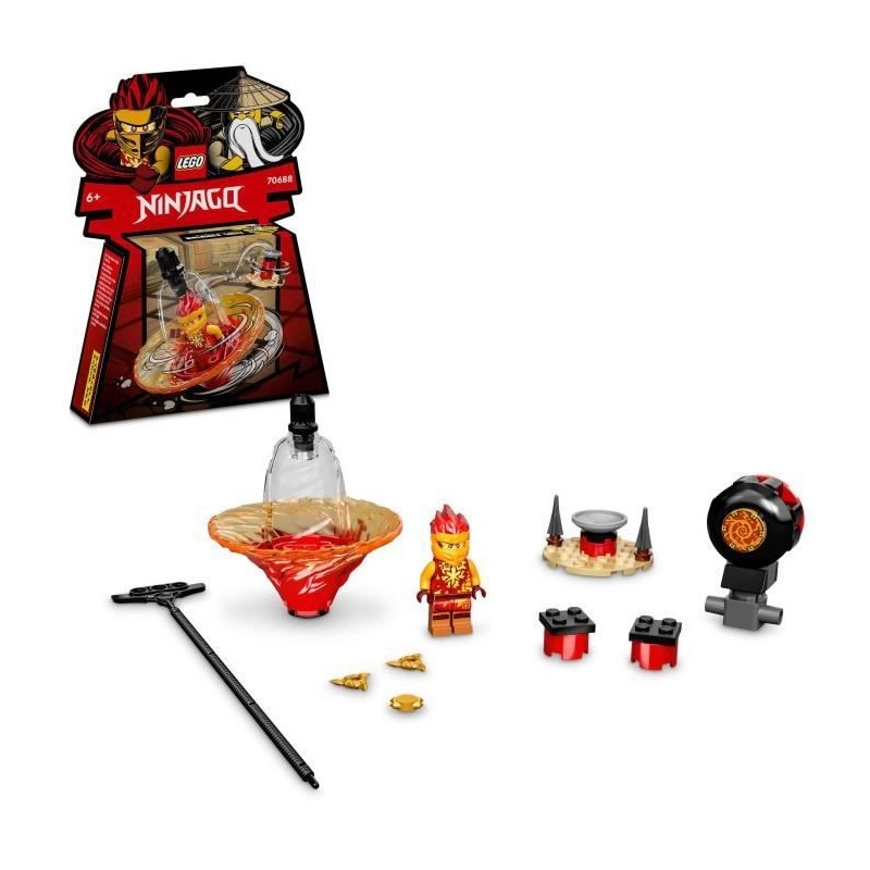 LEGO 70688 Ninjago L'Entraînement Ninja Spinjitzu De Kai, Toupie Jouet Pour les Enfants de 6 Ans et Plus Avec Minifigure Kai