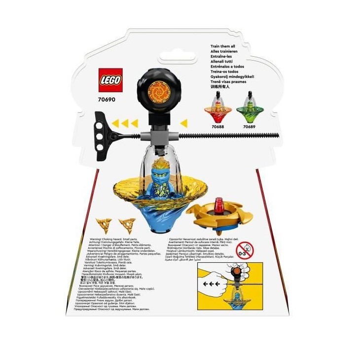 LEGO Ninjago 70690 L'Entraînement Ninja Spinjitzu de Jay, Toupie Pour
