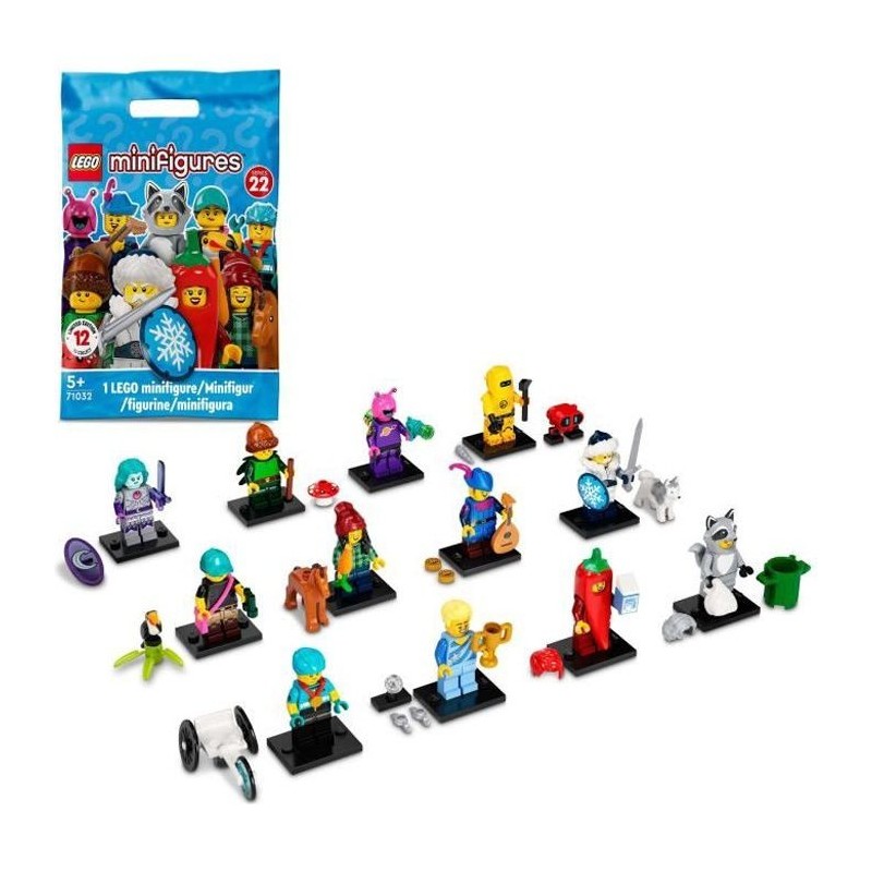 LEGO 71032 Minifigures - Série 22 Set Édition Limitée, Jouets a Collectionner pour Enfants des 5 Ans (1 sur 12)