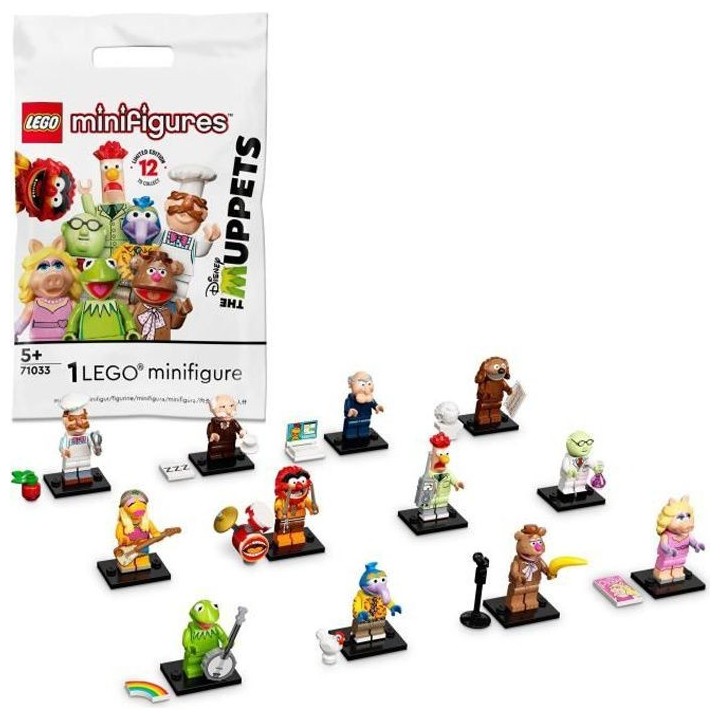 LEGO 71033 Minifigures Les Muppets Show avec Kermit la Grenouille, Elm