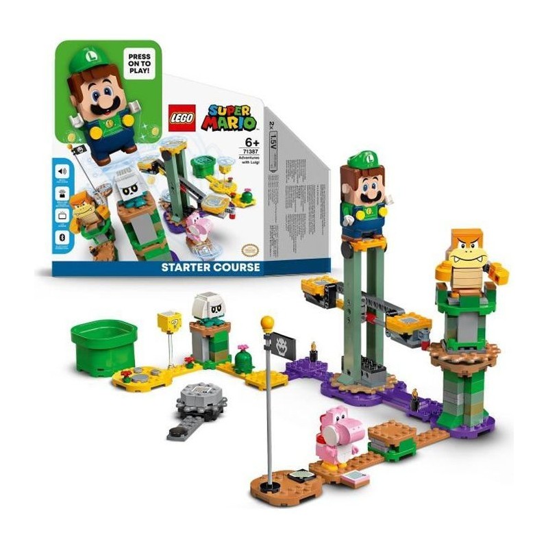 LEGO 71387 Super Mario Pack de Démarrage Les Aventures de Luigi, Jeu Interactif de Construction