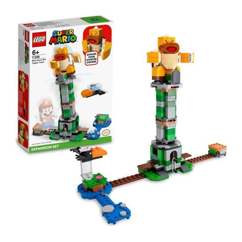 LEGO 71388 Super Mario Ensemble d'Extension La Tour Infernale du Boss Frere Sumo, Jouet Enfant 6 ans, Jouet a Collectionner