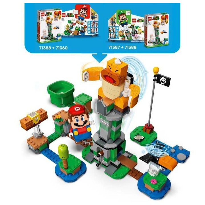 LEGO 71388 Super Mario Ensemble d'Extension La Tour Infernale du Boss