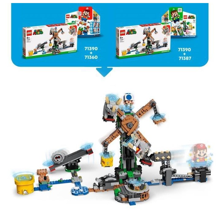 LEGO 71390 Super Mario Ensemble d'extension La destruction des Reznors