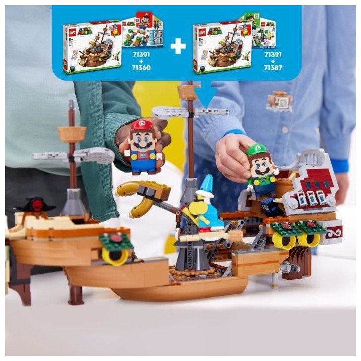 LEGO 71391 Super Mario Ensemble d'Extension La Forteresse Volante de B