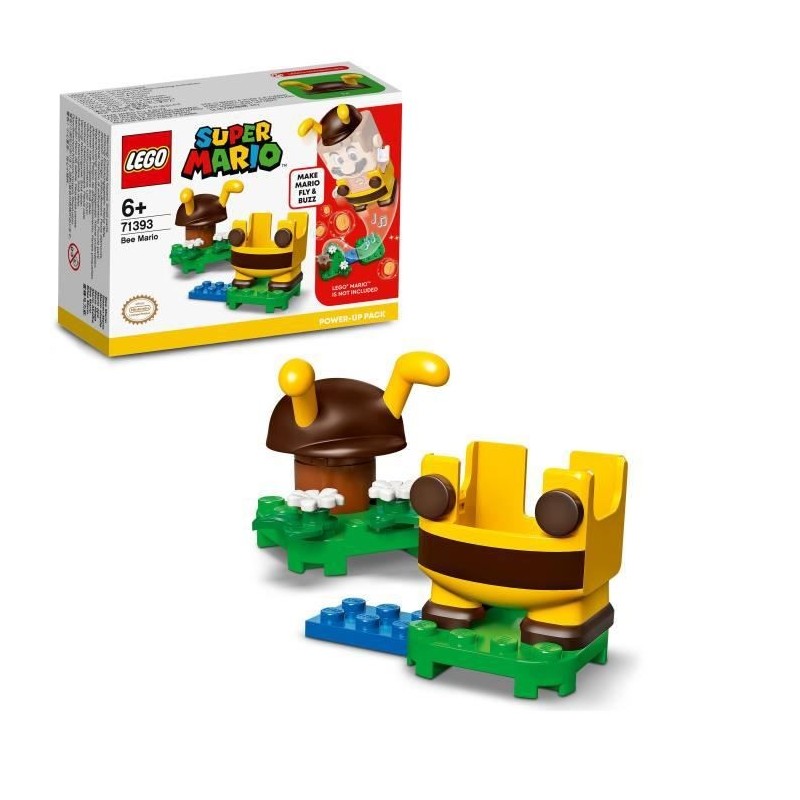 LEGO 71393 Super Mario Pack de Puissance Mario Abeille, Costume pour Jouet a Collectionner