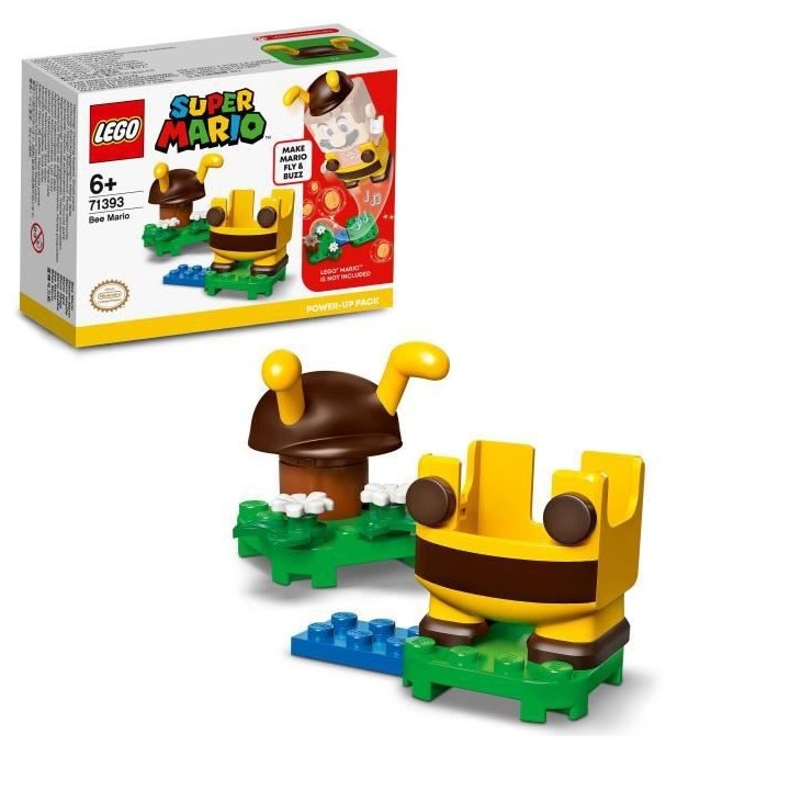 LEGO 71393 Super Mario Pack de Puissance Mario Abeille, Costume pour J