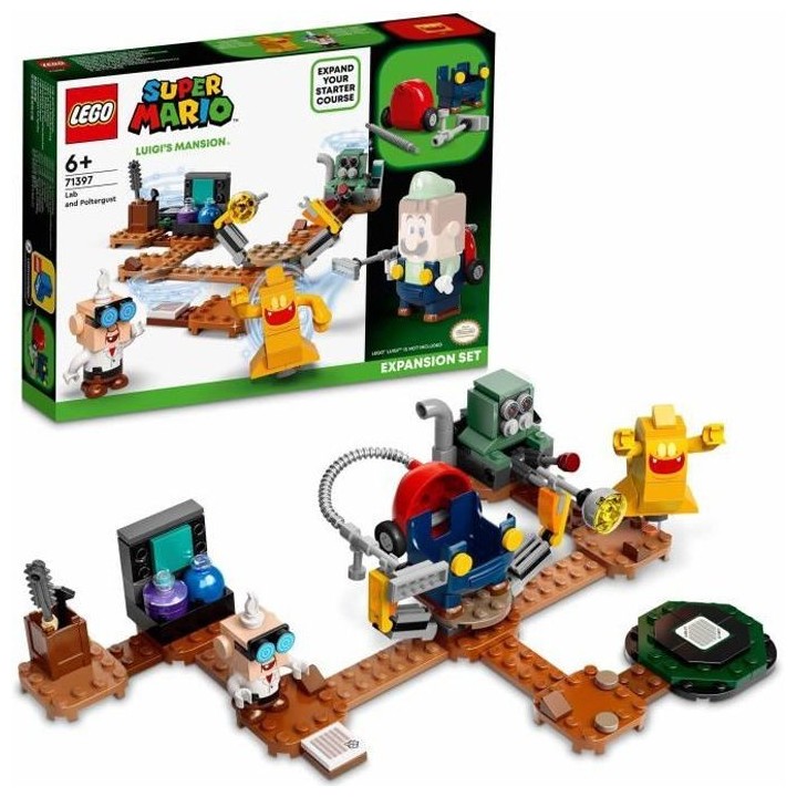 LEGO 71397 Super Mario Set d'Extension Labo et Ectoblast de Luigi's Ma