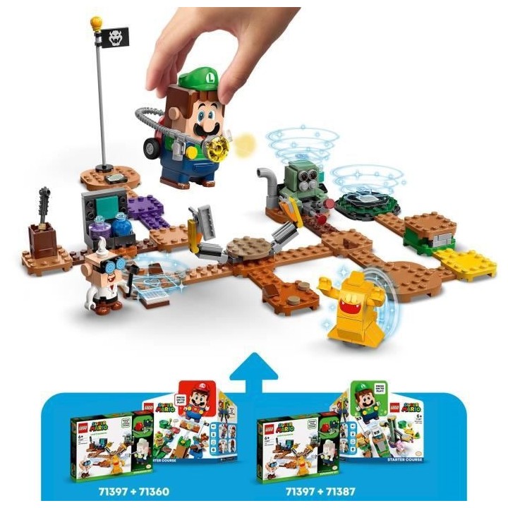 LEGO 71397 Super Mario Set d'Extension Labo et Ectoblast de Luigi's Ma