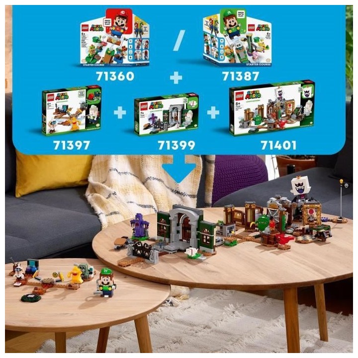 LEGO 71397 Super Mario Set d'Extension Labo et Ectoblast de Luigi's Ma
