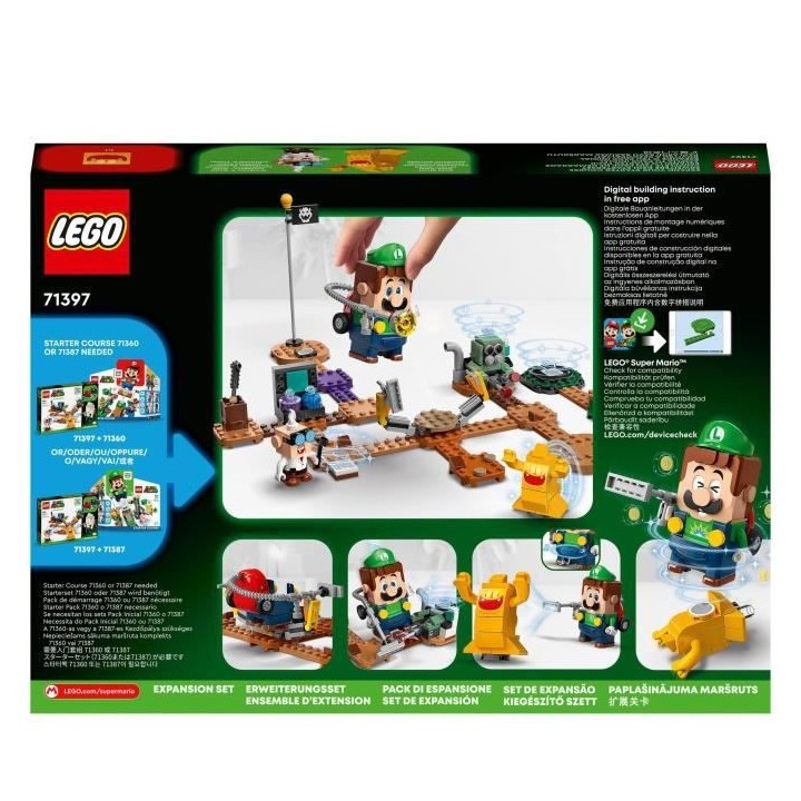 LEGO 71397 Super Mario Set d'Extension Labo et Ectoblast de Luigi's Ma