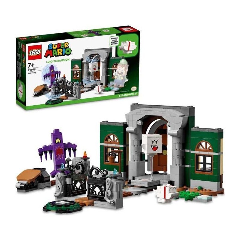 LEGO 71399 Super Mario Ensemble d'Extension L'entrée de Luigi's Mansion, Jeu de Construction avec Figurines