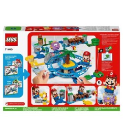 LEGO 71400 Super Mario Set d'Extension La Plage Du Maxi-Oursin, avec Figurines Yoshi, Dauphin, Jouet Enfants +7 Ans