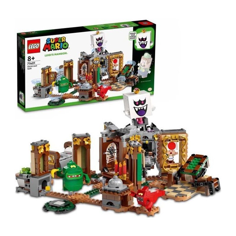 LEGO 71401 Super Mario Set d'Extension Le Cache-Cache Hanté de Luigi's Mansion, Jeu de Construction avec Figurines