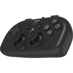 Hori Mini Manette Filaire Noire Pour PS4 - Licence Officielle Sony