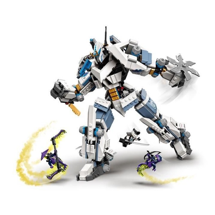 LEGO NINJAGO 71738 Le Robot de Combat Titan de Zane, Jouet de Construc