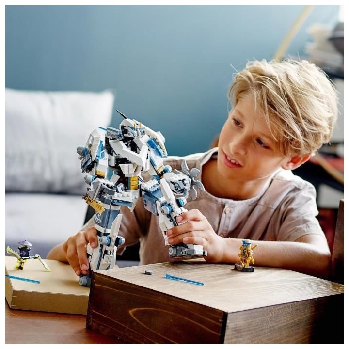 LEGO NINJAGO 71738 Le Robot de Combat Titan de Zane, Jouet de Construc