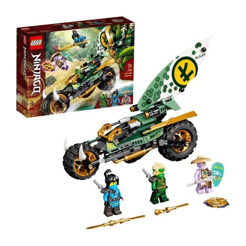 LEGO NINJAGO 71745 La Moto de la Jungle de Lloyd, Jouet avec Véhicule et Minifigurines