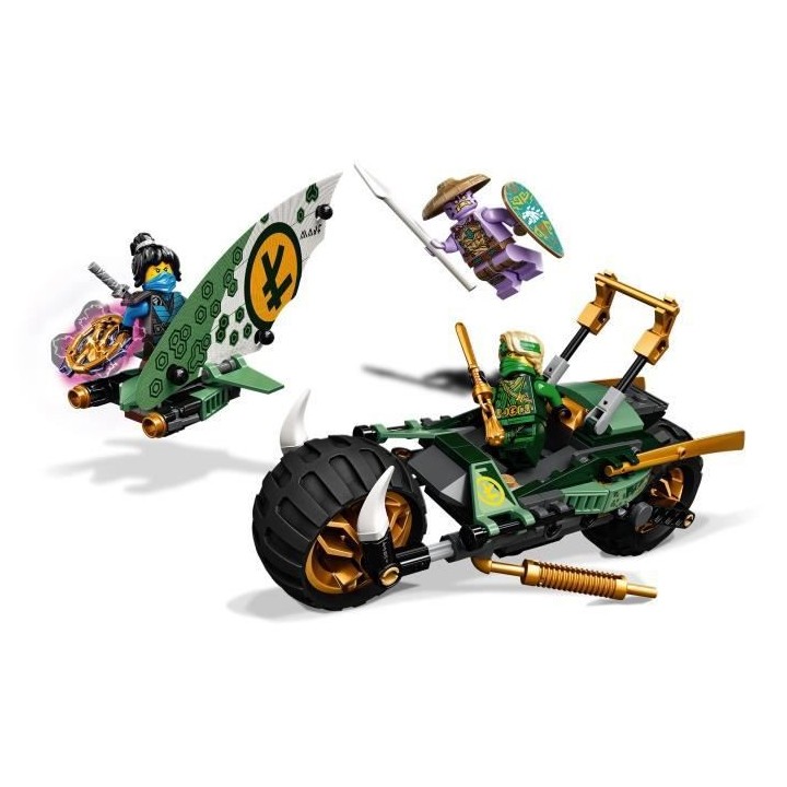 LEGO NINJAGO 71745 La Moto de la Jungle de Lloyd, Jouet avec Véhicule