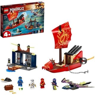 LEGO 71749 NINJAGO L'ultime QG des ninjas et Figurine Dragon, Jouet Ba
