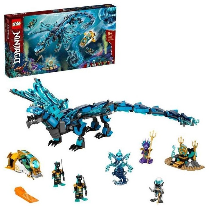 LEGO 71754 NINJAGO Le dragon de l'eau – Jeu de Construction Ninja po