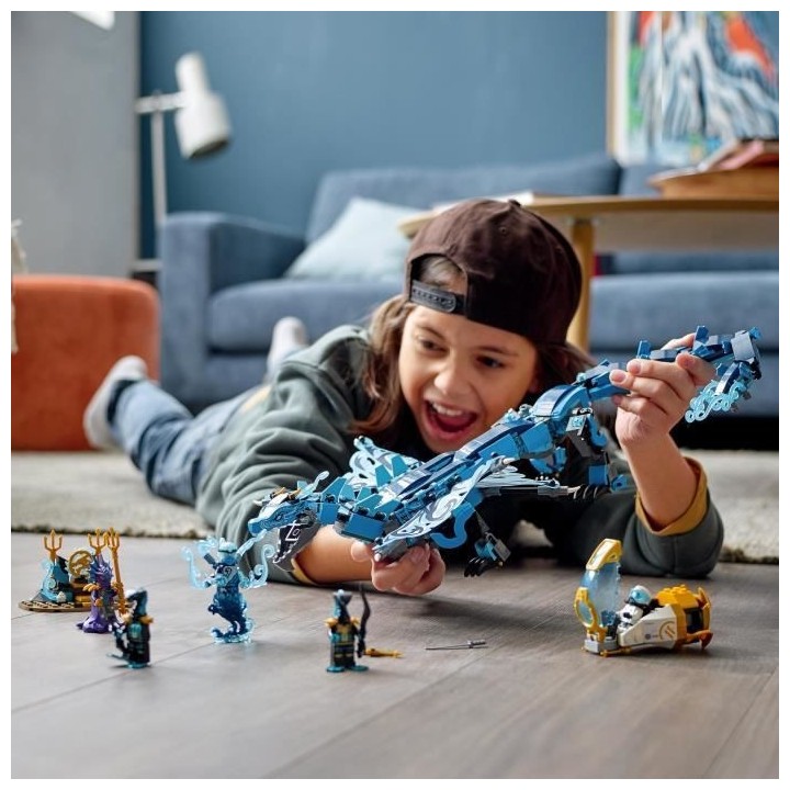 LEGO 71754 NINJAGO Le dragon de l'eau – Jeu de Construction Ninja po