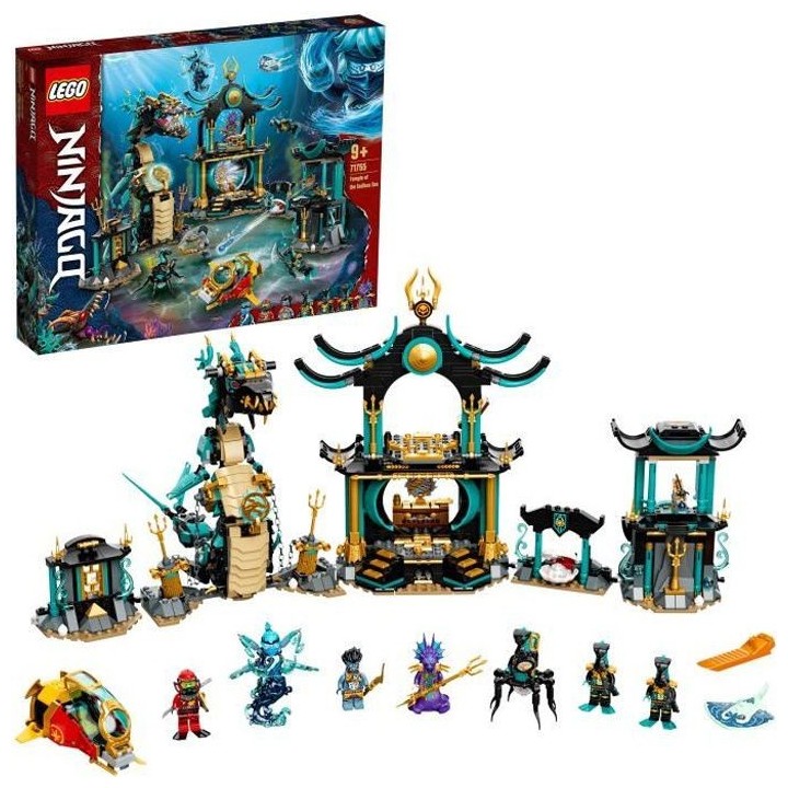 LEGO 71755 NINJAGO Le temple de la Mer sans fin avec Ninja Kai – Jou