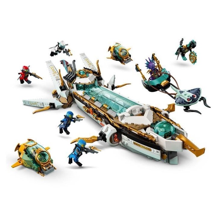 LEGO 71756 NINJAGO L'Hydro Bounty –Sous-marin avec Mini Figurines Ka