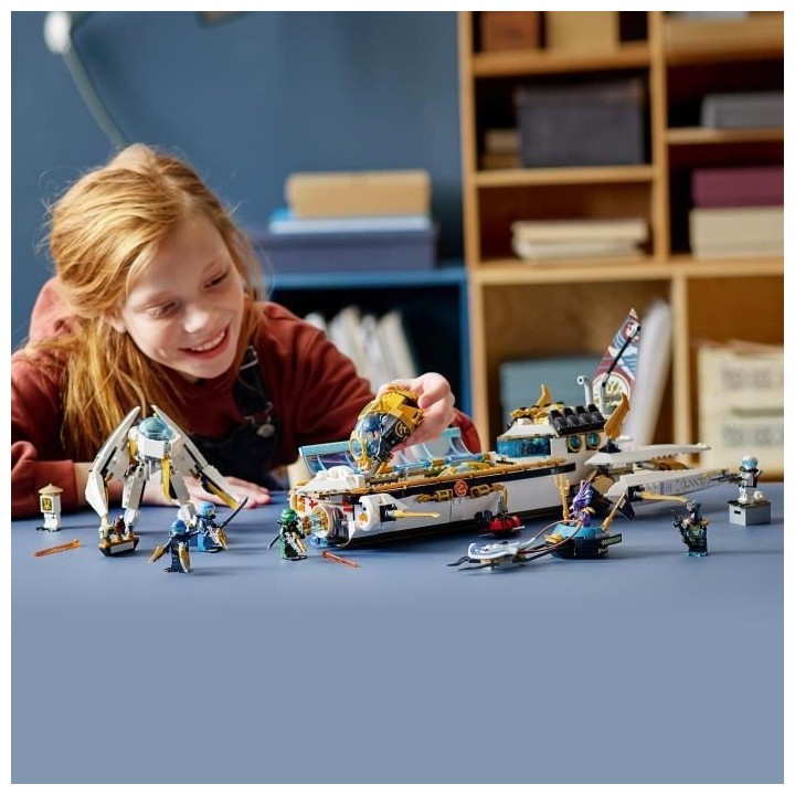 LEGO 71756 NINJAGO L'Hydro Bounty –Sous-marin avec Mini Figurines Ka