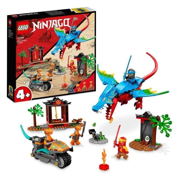 LEGO NINJAGO 71759 Le Temple du Dragon Ninja, Ensemble de Jouet et de