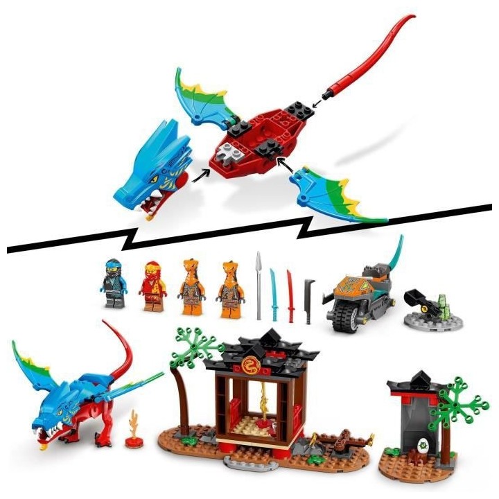 LEGO NINJAGO 71759 Le Temple du Dragon Ninja, Ensemble de Jouet et de
