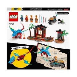 LEGO NINJAGO 71759 Le Temple du Dragon Ninja, Ensemble de Jouet et de Figurine avec Moto