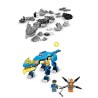 LEGO 71760 NINJAGO L'Évolution Dragon Du Tonnerre De Jay, Set avec Figurine de Serpent avec banniere de mission a collectionner