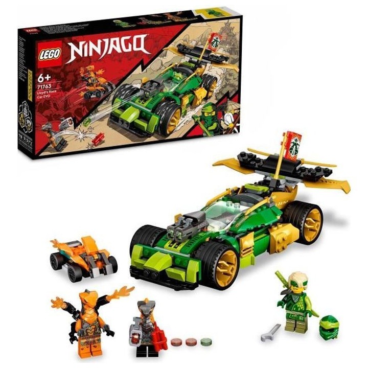 LEGO 71763 NINJAGO L'Évolution Voiture De Course de Lloyd, avec Figur