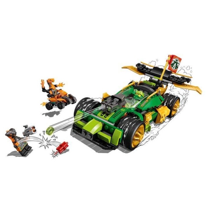 LEGO 71763 NINJAGO L'Évolution Voiture De Course de Lloyd, avec Figur