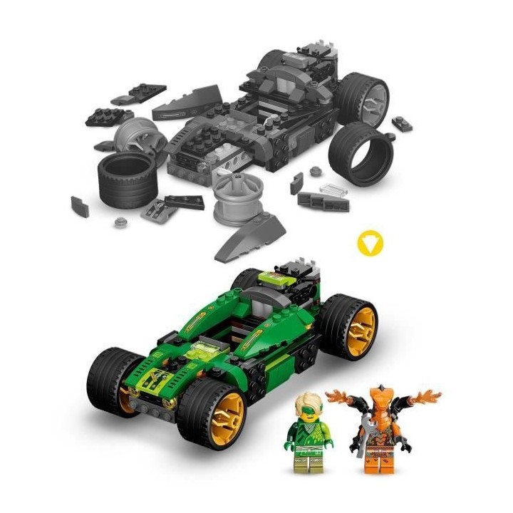 LEGO 71763 NINJAGO L'Évolution Voiture De Course de Lloyd, avec Figur