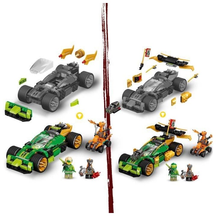 LEGO 71763 NINJAGO L'Évolution Voiture De Course de Lloyd, avec Figur